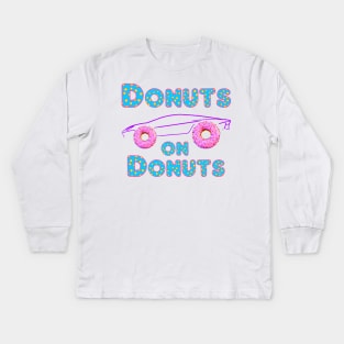 Donuts on Donuts Kids Long Sleeve T-Shirt